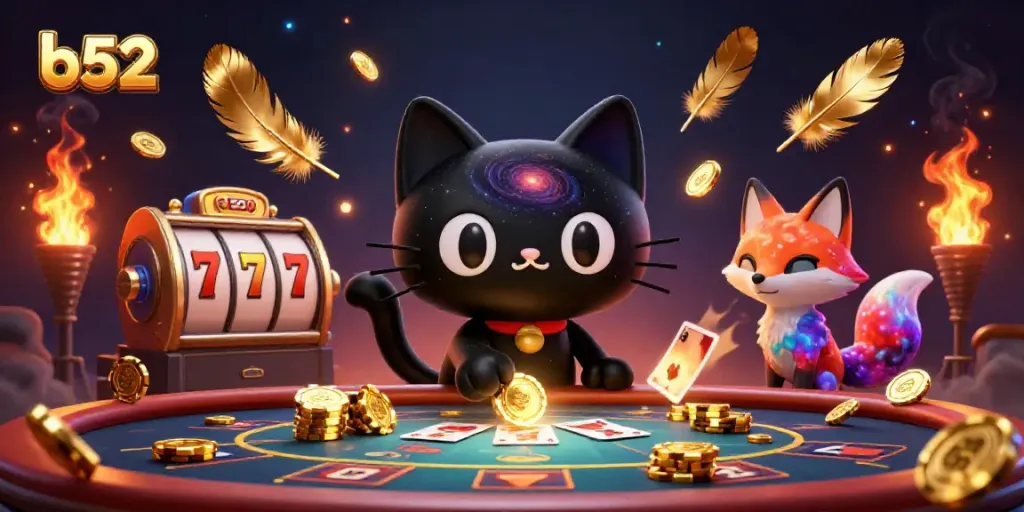 Experience thrilling gameplay at b52 with captivating characters and vibrant casino elements.