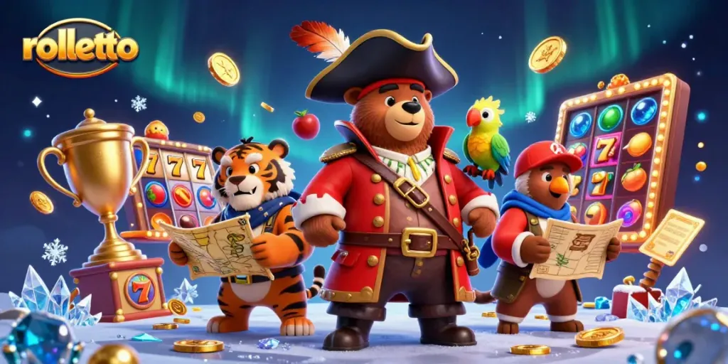 Experience rolletto's vibrant slots action with charismatic characters and dynamic game elements.