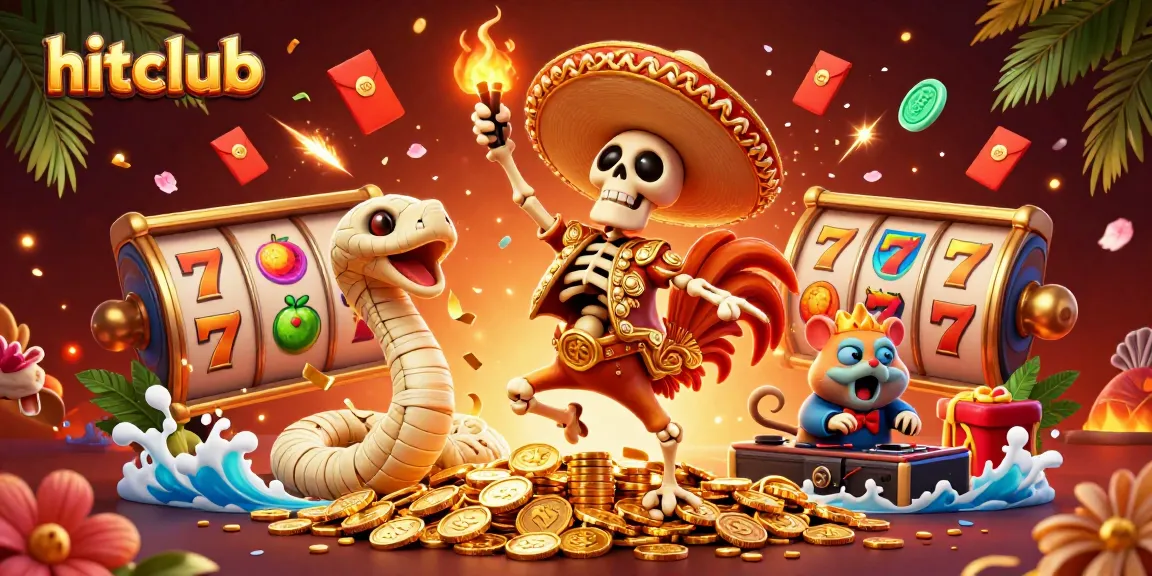 Hitclub brings excitement to online players with vibrant slots and celebratory characters enhancing the gaming experience.