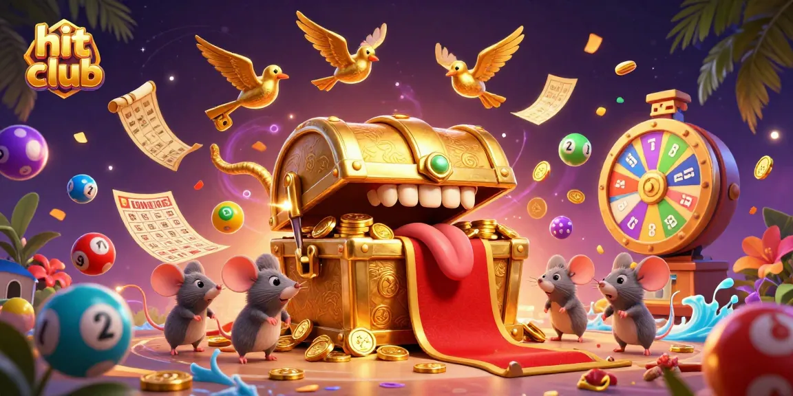 Engage with hit club's thrilling gameplay featuring vibrant lottery elements and golden treasures.